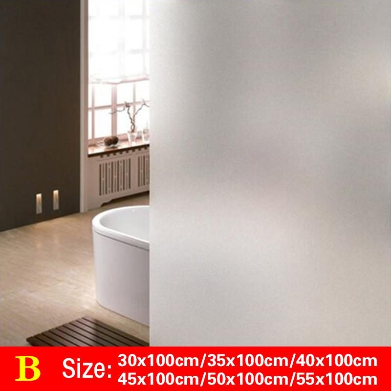 1 Rolle gebeizter 3D-dekorativer Sichtschutz-Anti-UV-Fensterglasfolienaufkleber, selbstklebende Aufkleber 30x100cm von Joom DACH