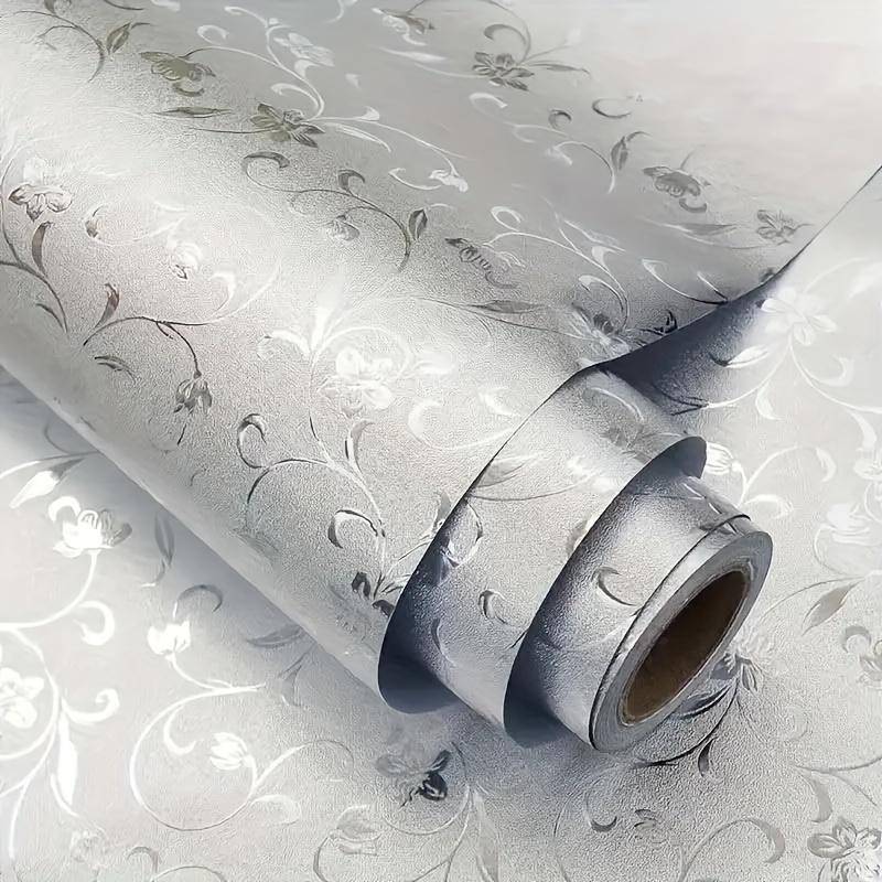 1 Rolle selbstklebende Küchen-Aluminiumaufkleber, ölbeständig, wasserfest, abziehbares und klebendes Kontaktpapier aus Aluminiumfolie, Aufkleber können zugeschnitten werden 40*1000cm/15.75*393.7in von Joom DACH