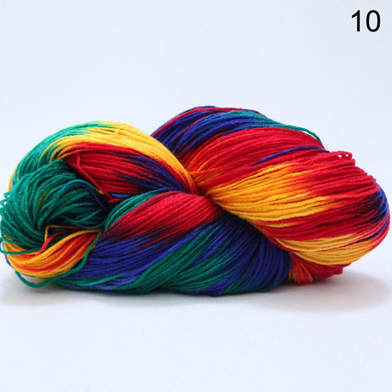 1 Rolle warmes Garn, mehrfarbig, handgehäkelte Strickwolle, weich, 50 g, Häkelstrick-Baumwollgarn 10 von Joom DACH