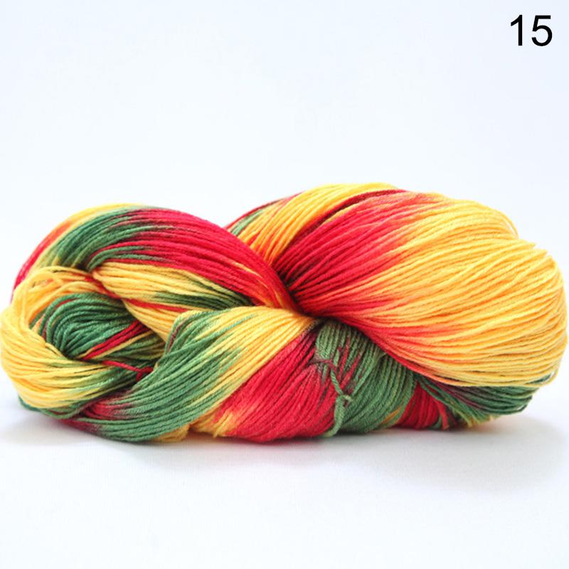 1 Rolle warmes Garn, mehrfarbig, handgehäkelte Strickwolle, weich, 50 g, Häkelstrick-Baumwollgarn 15 von Joom DACH