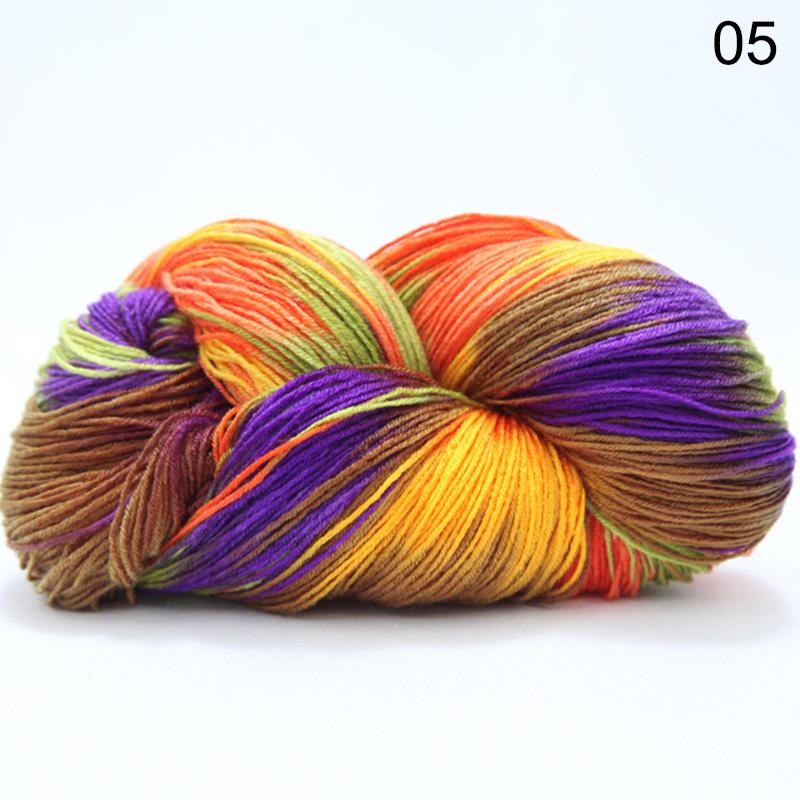 1 Rolle warmes Garn, mehrfarbig, handgehäkelte Strickwolle, weich, 50 g, Häkelstrick-Baumwollgarn 5 von Joom DACH