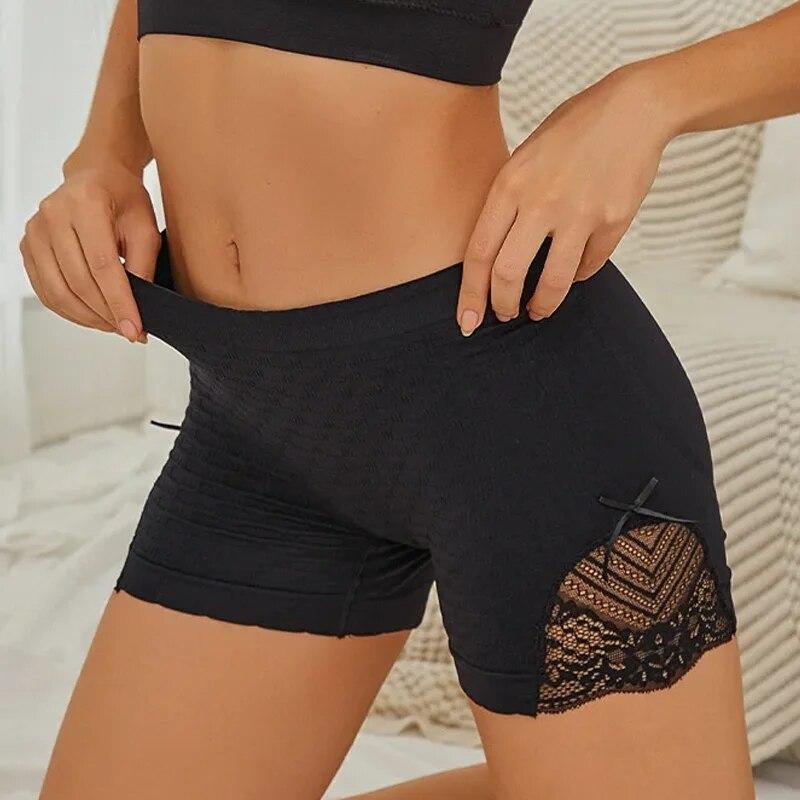 1 STÜCKE Frauen Nahtlose Sicherheits Kurze Hosen Sexy Spitze Spleißen Hohe Taille Stretch Shorts Abnehmen Unterwäsche für Weibliche Weiche One Size schwarz 1 STÜCKE Frauen Nahtlose Sicherheits Kurze Hosen Sexy Spitze Spleißen Hohe Taille Stretch Shorts Abnehmen Unterwäsche für Weibliche Weiche One Size schwarz von Joom DACH