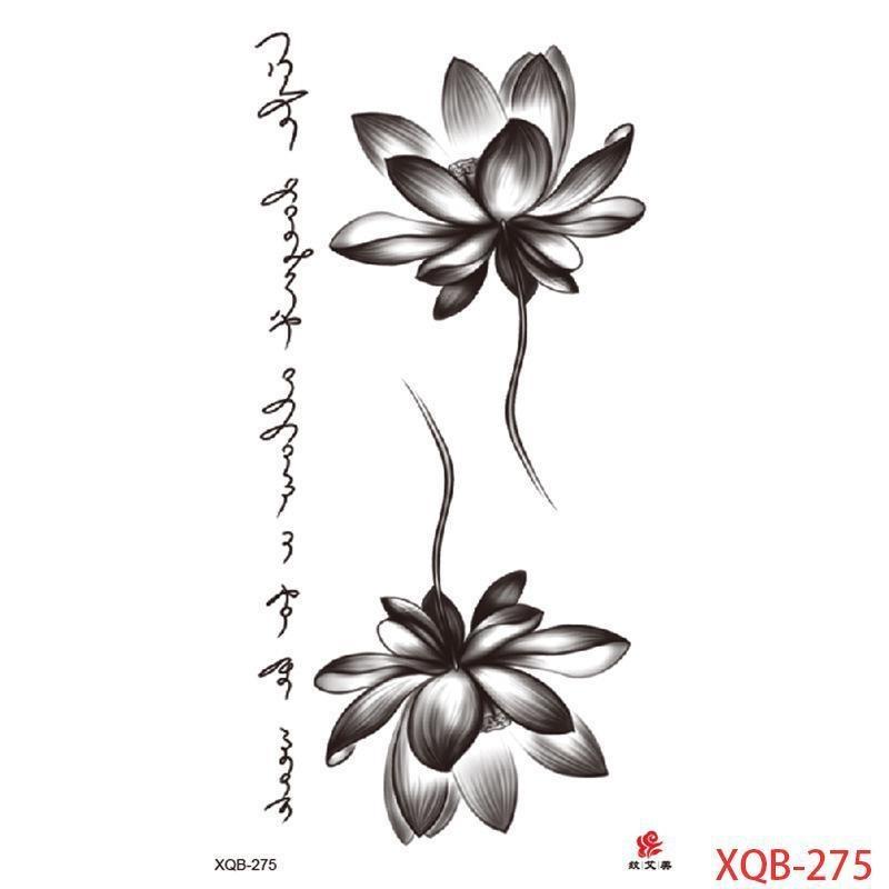 1 STÜCKE Wasserdichte Tattoos Temporäre Tattoo Aufkleber Blumen Rose Körper Tattoos für Frauen Kunst Arm Hand Tattoos Wolf Tiger Lion Malerei Tatoos XQB-275 von Joom DACH