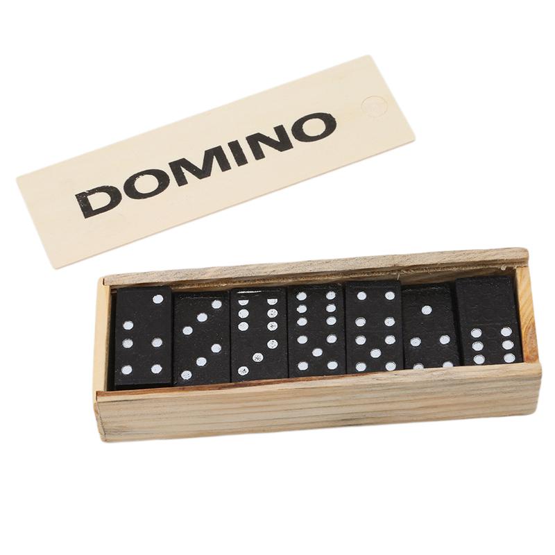 1 Satz Holz Domino Bausteine Kits Domino Brettspiele Reise Lustiges Tischspiel Domino Spielzeug Für Kind Kinder Lernspielzeug Geschenke von Joom DACH