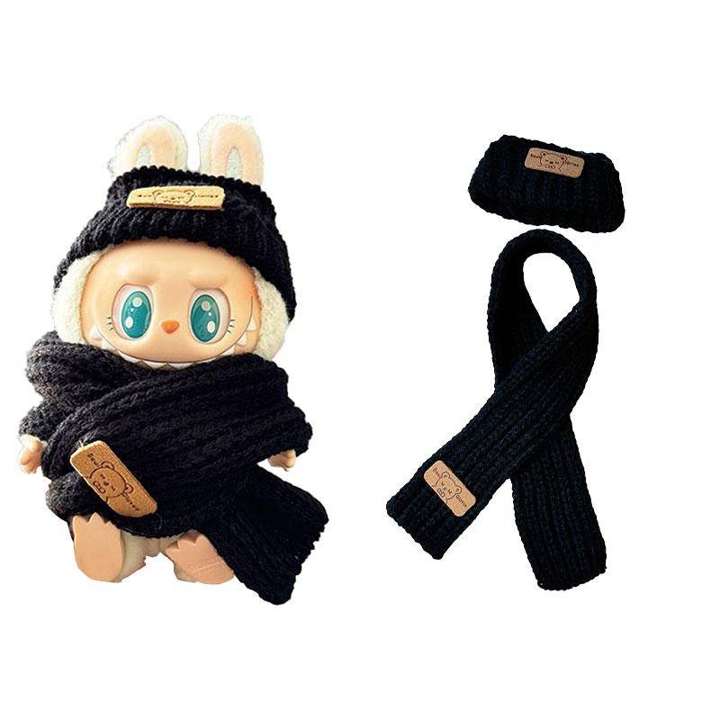 1 Satz Puppenkleidung für 17 cm Mini-Puppe Luxus Labubu Kleidung Outfit Plüsch Pullover Hut Tasche Bekleidungszubehör Mädchen Spielzeug Geschenke von Joom DACH
