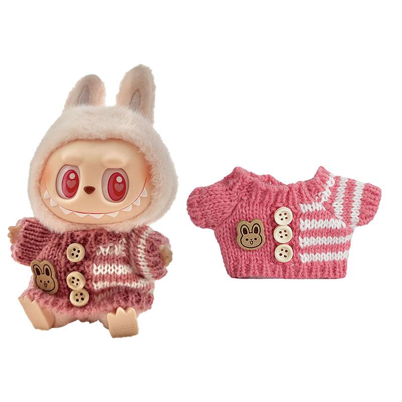 1 Satz Puppenkleidung für 17 cm Mini-Puppe Luxus Labubu Kleidung Outfit Plüsch Pullover Hut Tasche Bekleidungszubehör Mädchen Spielzeug Geschenke von Joom DACH