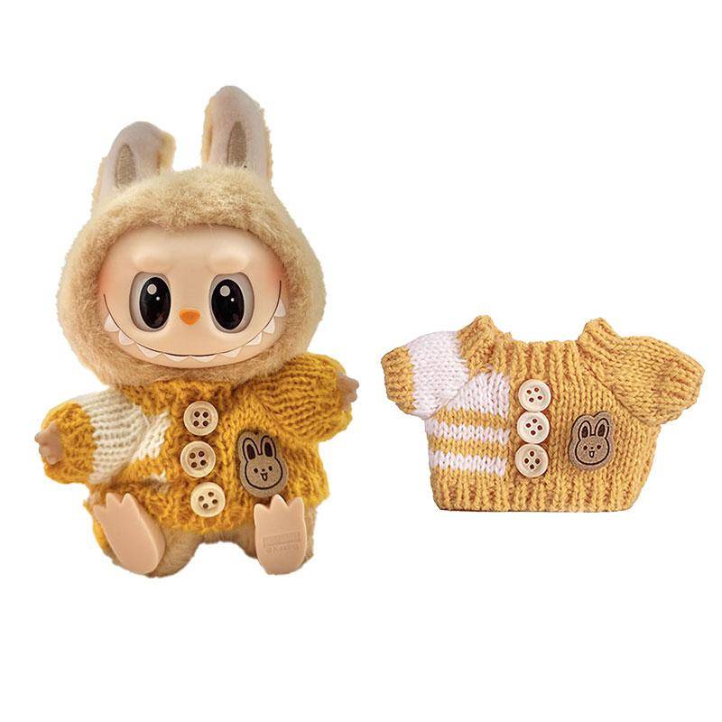 1 Satz Puppenkleidung für 17 cm Mini-Puppe Luxus Labubu Kleidung Outfit Plüsch Pullover Hut Tasche Bekleidungszubehör Mädchen Spielzeug Geschenke von Joom DACH
