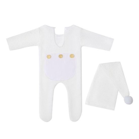 1 Set Baby Fotografie Strampler Große Flexibilität Jacquard Muster Kleinkinder Overall Entzückende Neugeborene Fotografie Requisiten Häkeln Outfit M von Joom DACH