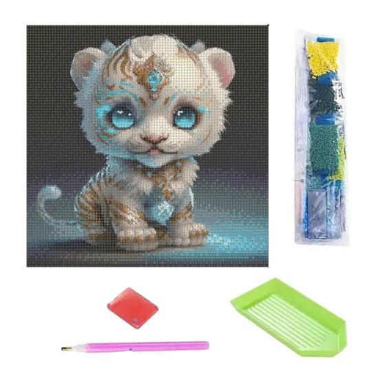 1 Set DIY-Diamant-Gemälde, feine Verarbeitung, Sternzeichen-Tiermuster, Diamant-Gemälde H von Joom DACH