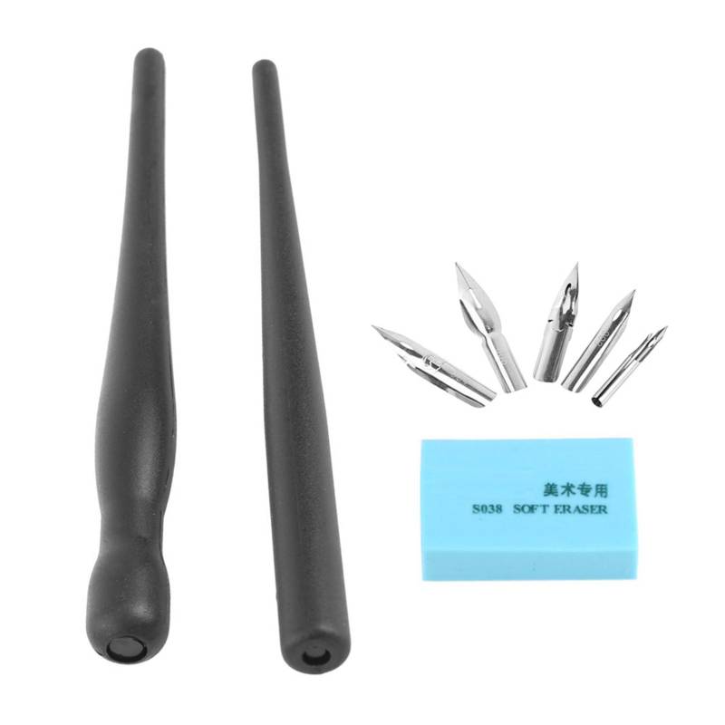 1 Set Manga Cartoon Comic Zeichnung Malerei Kit Werkzeug mit 2 Stift Halter und 5 Federn 1 Set Manga Cartoon Comic Zeichnung Malerei Kit Werkzeug mit 2 Stift Halter und 5 Federn von Joom DACH