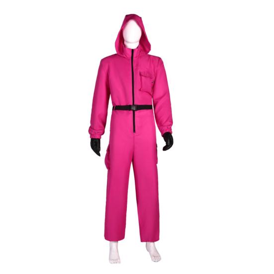 1 Set Overall mit Gürtel und Handschuhen für Erwachsene und Kinder, lose Taschen, Reißverschluss, einteiliges Outfit, Cartoon-Cosplay-Kostüm 130 cm von Joom DACH