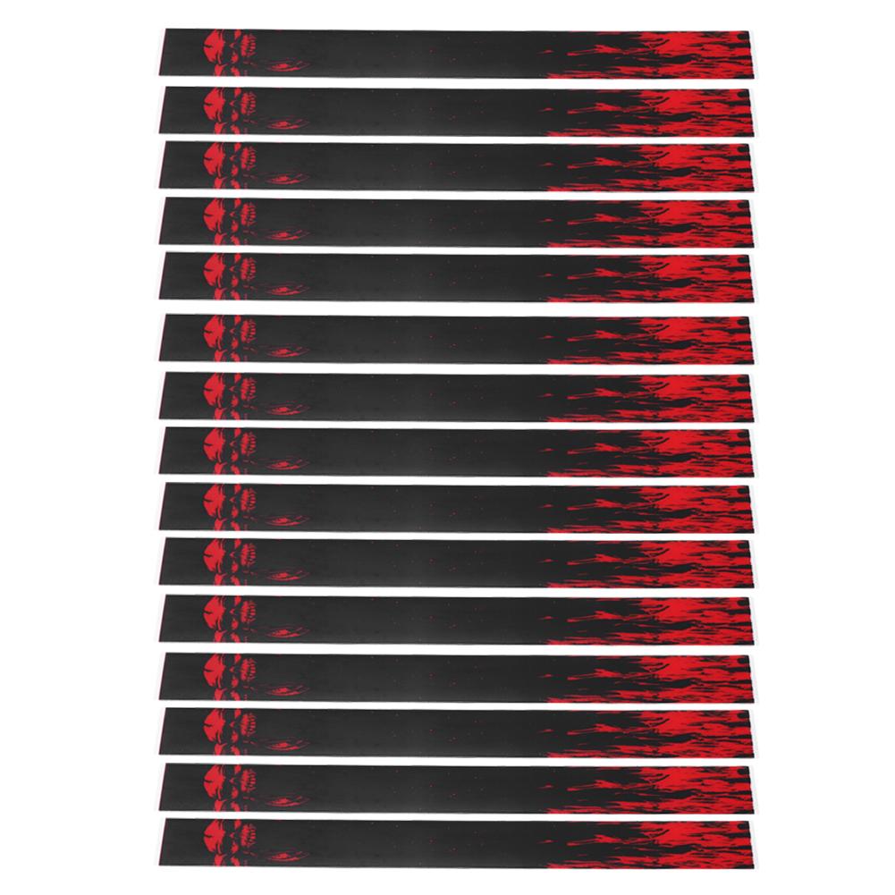 1 Set Universal Durable Bogenschießen Wraps Aufkleber DIY Pfeil Welle Jagd Schießen Equipmentskull rot von Joom DACH