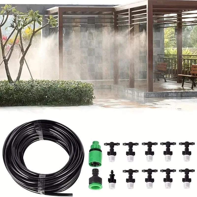 1 Set Vernebler Außerhalb Der Terrasse Tragbare Terrasse Nebel Düsen Bewässerung System Nebel In Hinterhof Trampolin Veranda Deck Regenschirm Garten von Joom DACH