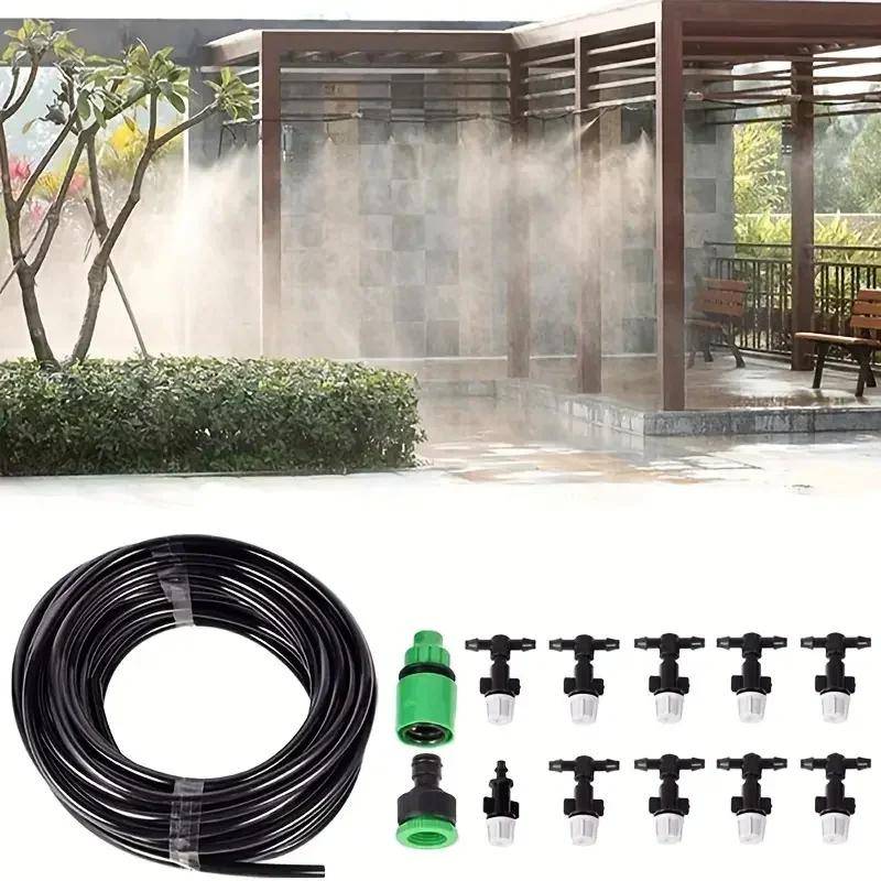1 Set Vernebler Außerhalb Der Terrasse Tragbare Terrasse Nebel Düsen Bewässerung System Nebel In Hinterhof Trampolin Veranda Deck Regenschirm Garten von Joom DACH