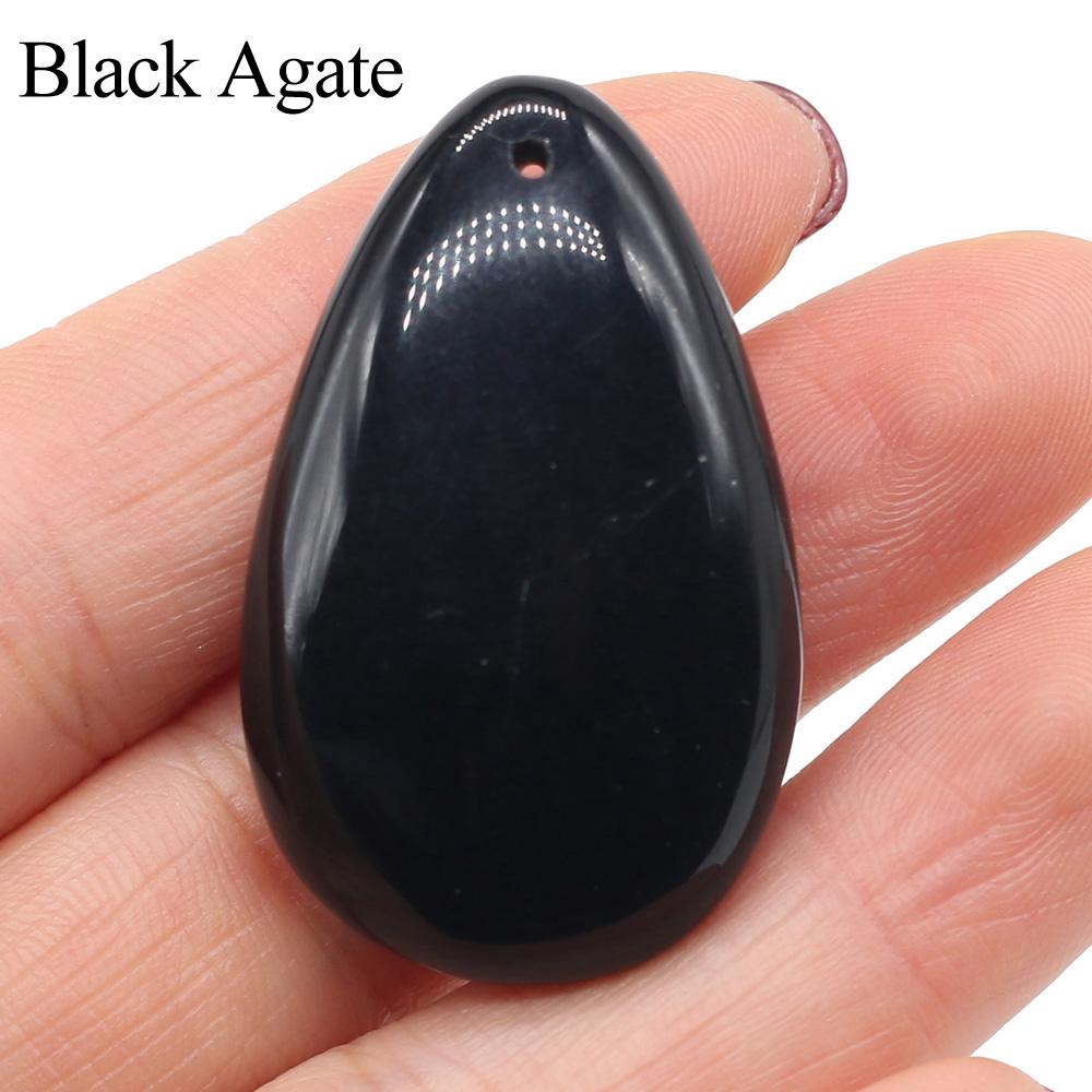 1 Stück, Energie-Naturstein-Anhänger, stilvolle handgefertigte Anhänger aus tropfenförmigem Achat und türkisfarbenen Edelsteinen für DIY-Halsketten und Schlüsselanhänger für Frauen, Schmuckherstellung 1Pc/25×38mm von Joom DACH