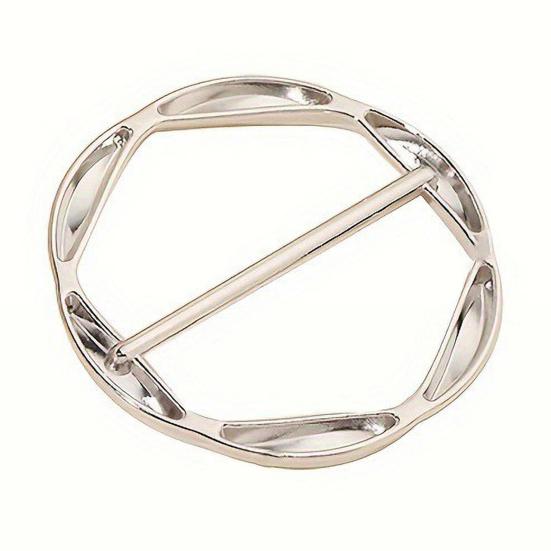 1 Stück/3 Stück Damen-Schalring aus Zinklegierung, Hemdclips, gedrehter T-Shirt-Knotenring, T-Shirt-Krawatten, Kleiderclips, Kleidungsspannclip für Hemd, Schal, Kleid von Joom DACH