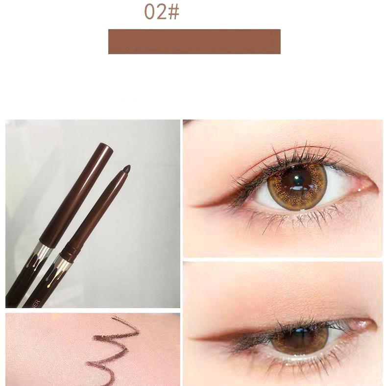 1 Stück 2 in 1 Schwarzer wasserfester Eyeliner Flüssiger Eyeliner Stift Bleistift Make-up Kosmetik Schweißfest Langanhaltendes Beauty-Make-up-Tool 02#Coffee von Joom DACH