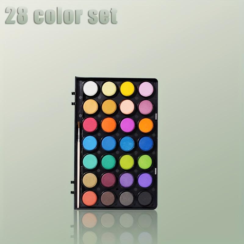 1 Stück 28/48 Farben Aquarellfarbe Waschbares Aquarellfarbenset Wasserfarbenset für Anfänger und Künstler 28 colors von Joom DACH