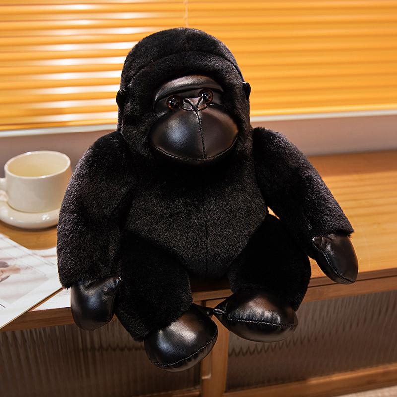 1 Stück 35/50/65CM Große Größe Gorilla Plüschtiere Simulation Orang-Utan Plüschpuppen Stofftier Weiches Tier Kissen Kreative Geschenke 35cm schwarz von Joom DACH