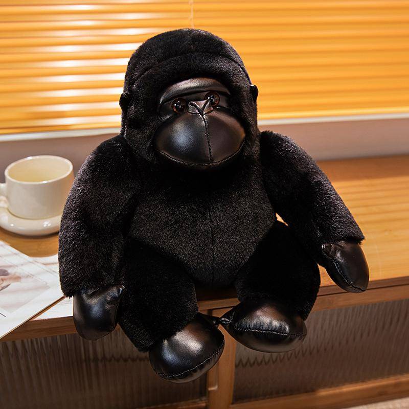 1 Stück 35/50/65CM Große Größe Gorilla Plüschtiere Simulation Orang-Utan Plüschpuppen Stofftier Weiches Tier Kissen Kreative Geschenke 35cm schwarz von Joom DACH