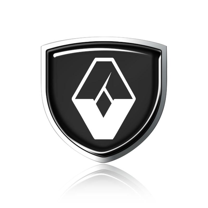 1 Stück 3D Metall Auto Türschutz Emblem Auto Karosserie Abzeichen Aufkleber für Renault Dacia Megane 2 3 Clio 4 Captur Kadjar Fluence schwarz von Joom DACH