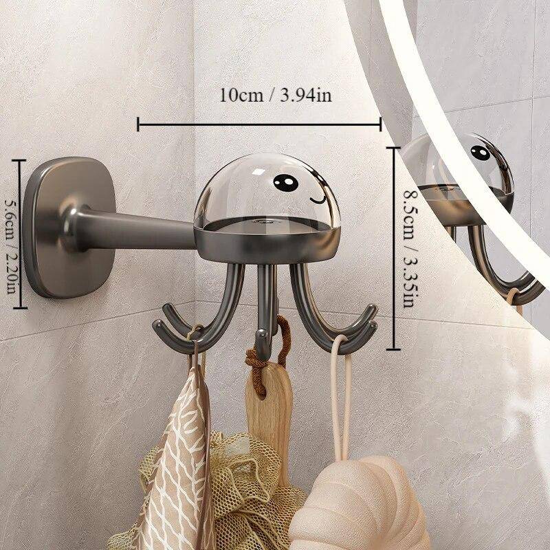 1 Stück ABS Material Multifunktional 360 Grad Spurlos Drehbarer Sechs-Klauen-Haken Stanzfrei Haushalts- Küchenutensilien Aufbewahrungshaken 1 Stück ABS Material Multifunktional 360 Grad Spurlos Drehbarer Sechs-Klauen-Haken Stanzfrei Haushalts- Küchenutensilien Aufbewahrungshaken von Joom DACH
