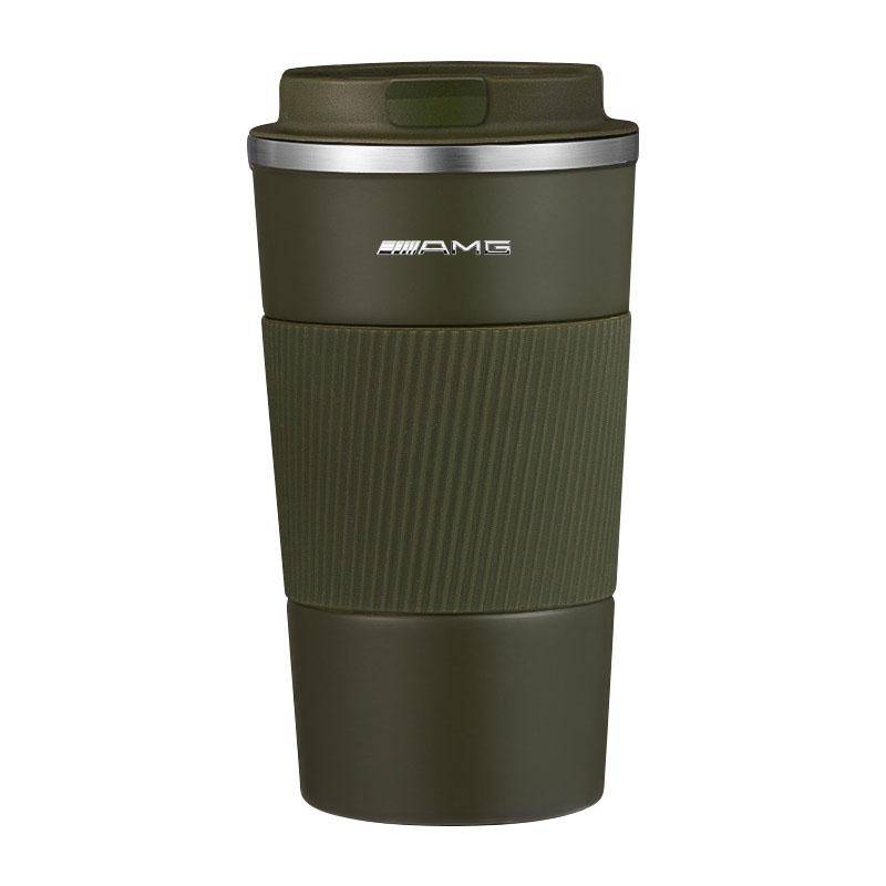 1 Stück Auto Thermoskannen Kaffeetasse Reise Tragbare Isolierflaschen Für Mercedes Benz AMG GLE GLS GLC CLA GLB ML C500 C200 C300 W204 W206 W205 W203 grün von Joom DACH