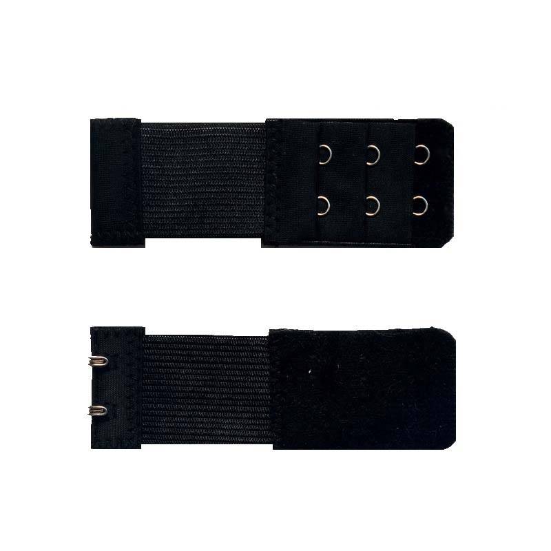 1 Stück BH-Verlängerer für Damen Elastischer BH-Verlängerungsgurt Hakenclip Verlängerer Verstellbare Gürtelschnalle Dessous-Zubehör schwarz von Joom DACH