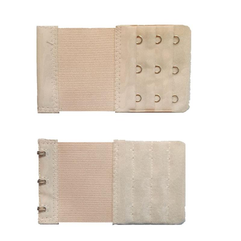 1 Stück BH-Verlängerung, 3-reihig, BH-Verlängerung mit 3 Haken, BH-Verschluss, Trägerverlängerung, weiche BH-Trägerverlängerung, Damen-Unterwäschegürtel, verstellbarer Gürtel, Damen-Accessoires beige von Joom DACH