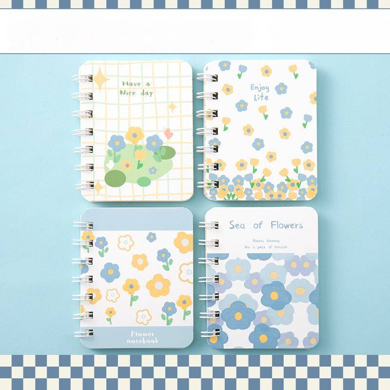 1 Stück Band Schmetterling Blume Notizbuch Niedliche A7 Spule Dieser Student liefert Romantisches Dickes Kleines Notizbuch von Joom DACH