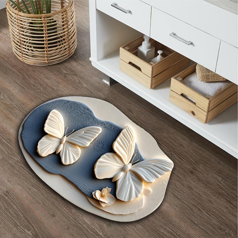 1 Stück Blume Diatomit Badematte - Super Saugfähig, Schnelltrocknend, Rutschfest, Dekorative Duschmatte, Leicht zu Reinigen, Starke Adsorption 50*80cm 1 Stück Blume Diatomit Badematte - Super Saugfähig, Schnelltrocknend, Rutschfest, Dekorative Duschmatte, Leicht zu Reinigen, Starke Adsorption 50*80cm von Joom DACH