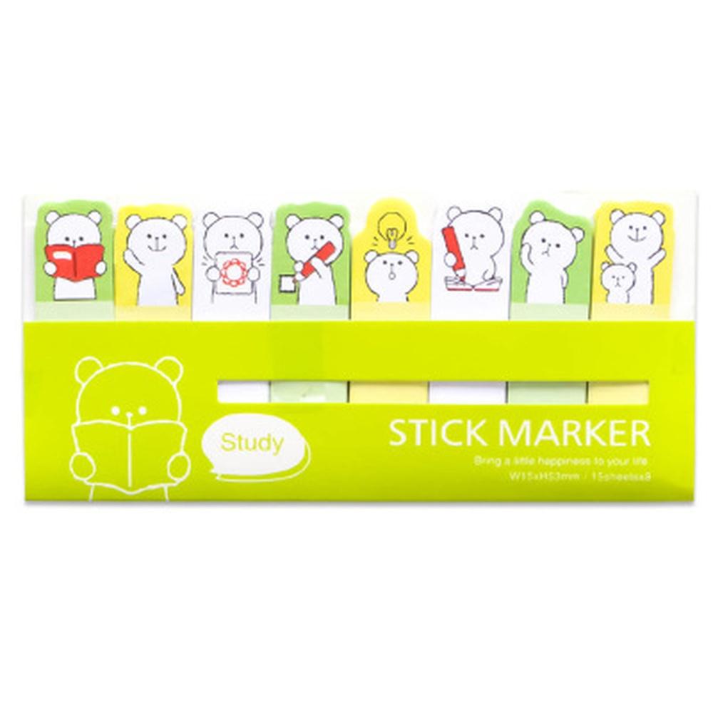 1 Stück Briefpapier Haftnotizen Mini Tiere Notizblock 7 Rudernotizpapieraufkleber green girl von Joom DACH