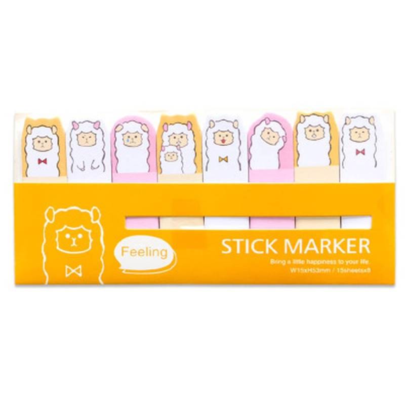 1 Stück Briefpapier Haftnotizen Mini Tiere Notizblock 7 Rudernotizpapieraufkleber yellow sheep von Joom DACH