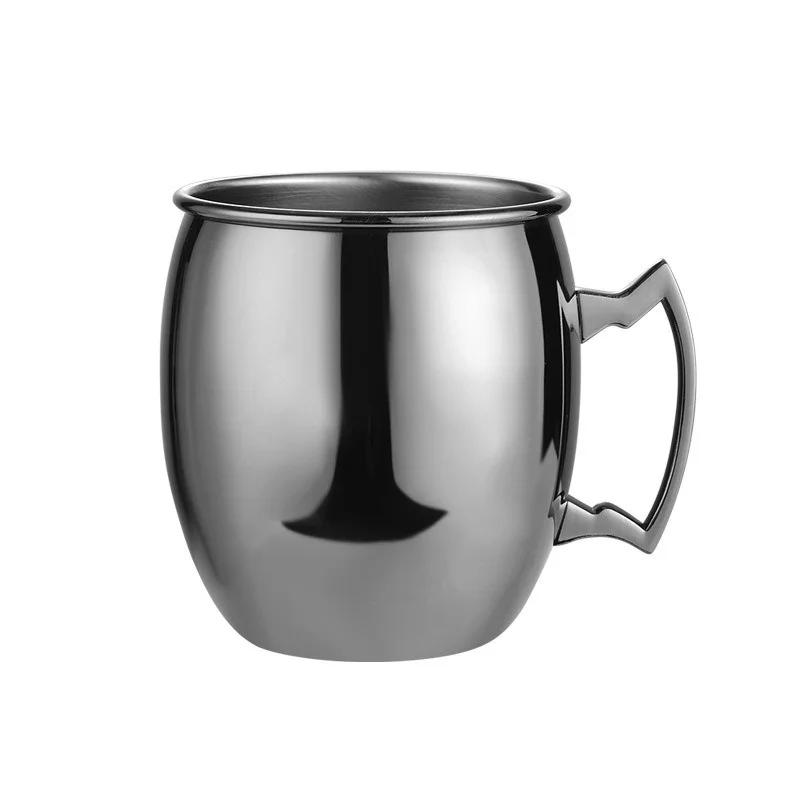 1 Stück Cocktail-Weinbecher Moscow Mule-Becher Edelstahl gehämmert Kupfer überzogen Bier Kaffeetasse Bar Drinkware Champagnerbecher 301-400ml von Joom DACH