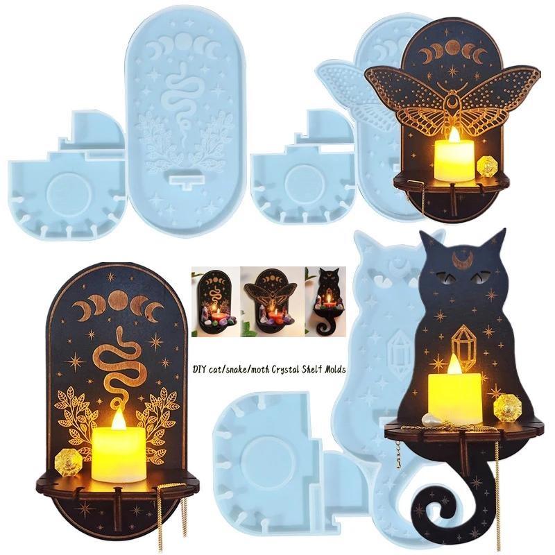 1 Stück DIY Klebstoff tropfende Form 3 Stile Wandbehang Silikonform Heimdekoration cat blau von Joom DACH
