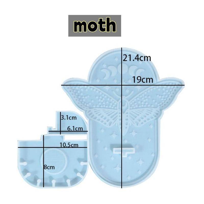 1 Stück DIY Klebstoff tropfende Form 3 Stile Wandbehang Silikonform Heimdekoration moth blau von Joom DACH