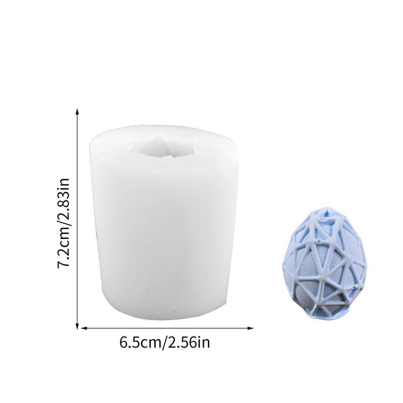 1 Stück Diy Ostern Geometrische Eier Form Silikon Kerze Form Diy Weihnachten Aromatherapie Kerze Form Schokolade Gips Epoxidharz Dekoration WBL D weiß von Joom DACH