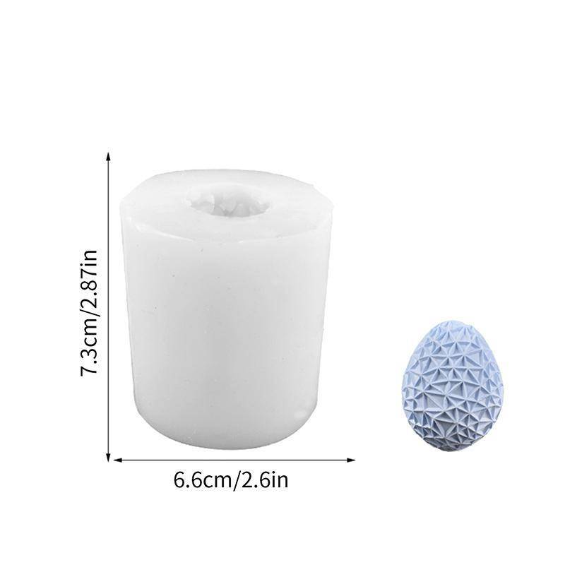 1 Stück Diy Ostern Geometrische Eier Form Silikon Kerze Form Diy Weihnachten Aromatherapie Kerze Form Schokolade Gips Epoxidharz Dekoration WBL F weiß von Joom DACH