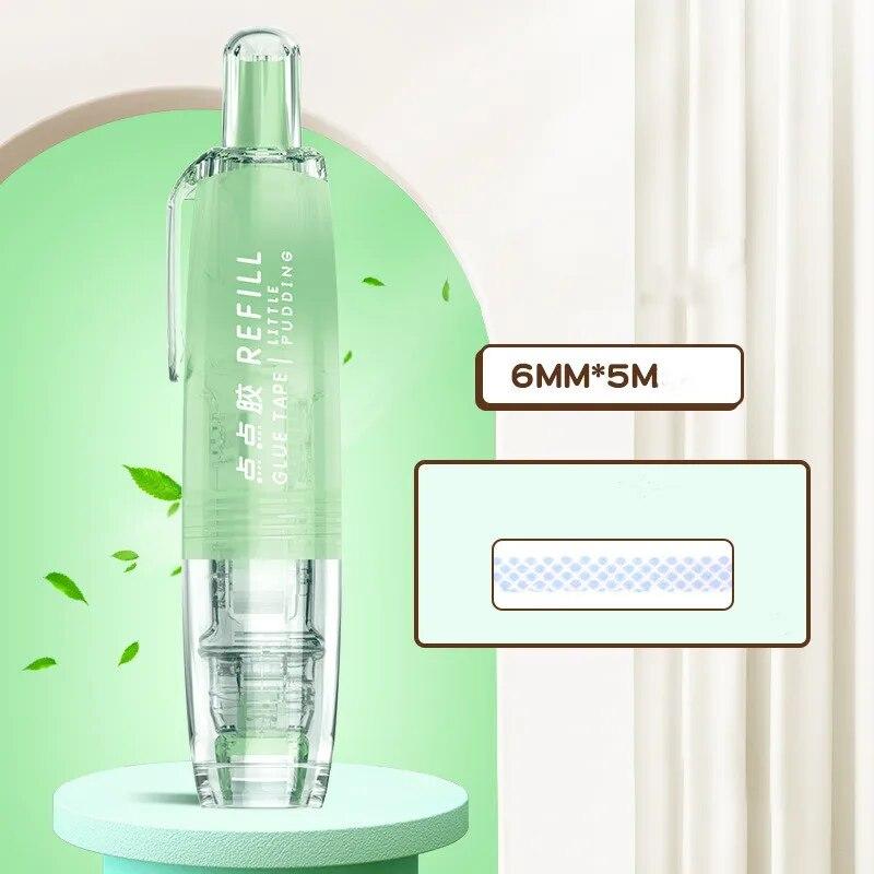 1 Stück Drehbarer Rollentyp Transparentes Doppelseitiges Klebeband Schüler Scrapbook Handgemacht Klebestift Selbstklebendes Band 5m Große Kapazität von Joom DACH