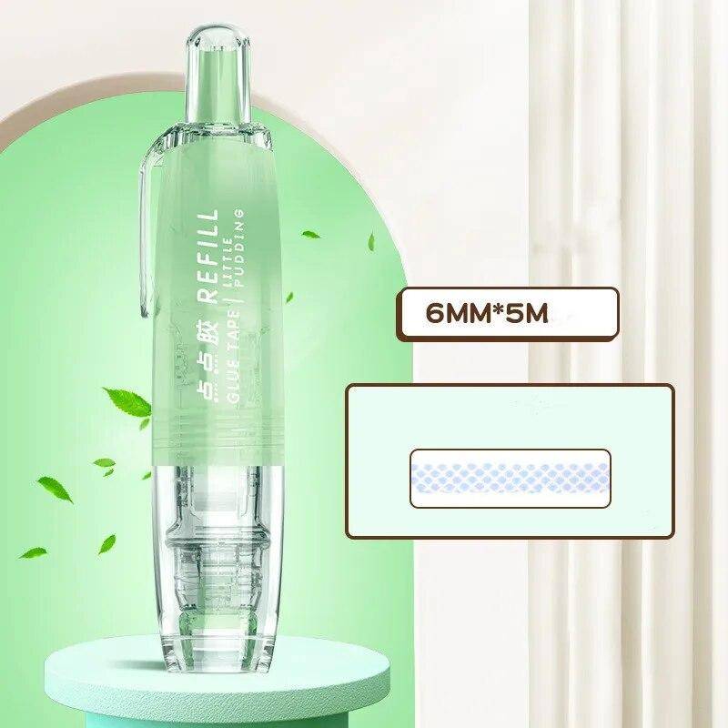 1 Stück Drehbarer Rollentyp Transparentes Doppelseitiges Klebeband Schüler Scrapbook Handgemacht Klebestift Selbstklebendes Band 5m Große Kapazität von Joom DACH