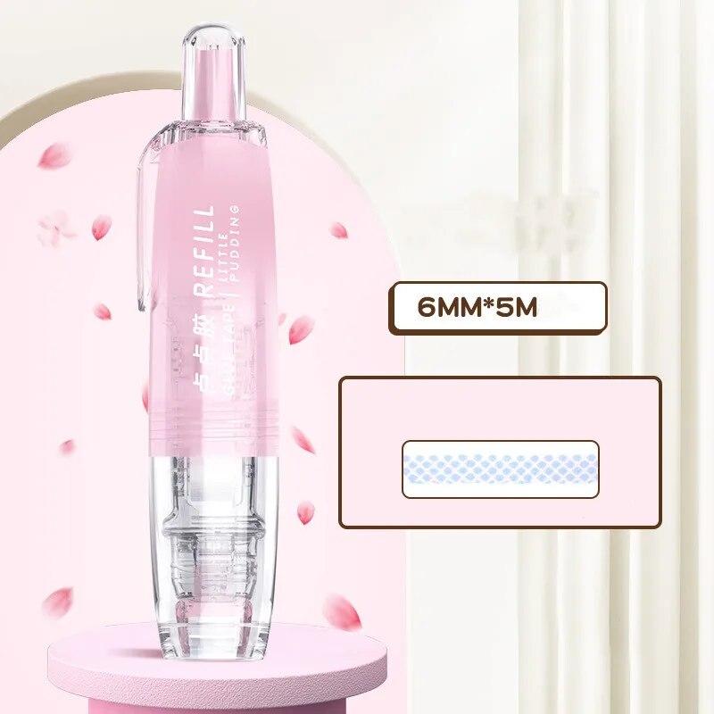 1 Stück Drehbarer Rollentyp Transparentes Doppelseitiges Klebeband Schüler Scrapbook Handgemacht Klebestift Selbstklebendes Band 5m Große Kapazität von Joom DACH