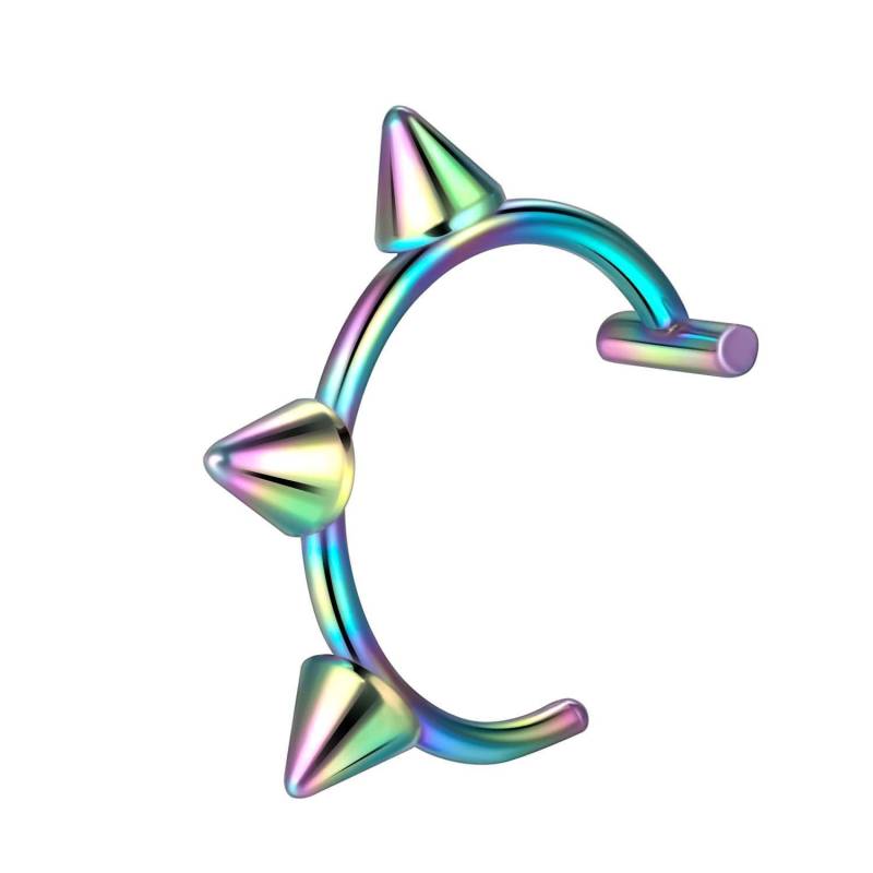 1 Stück Edelstahl Fake Nasenring Hoop Septum Ringe C Clip Lippenring Ohrring Fake Nasenpiercing Frauen Körperschmuck Nicht durchbohrt C bunt von Joom DACH