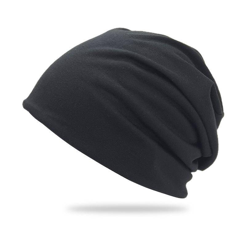 1 Stück Einfarbig Unisex Männer Frauen Slouchy Beanie Hip-Hop Soft Cap Leichte Laufschuhe Beanie Erwachsene Zwergmütze schwarz von Joom DACH