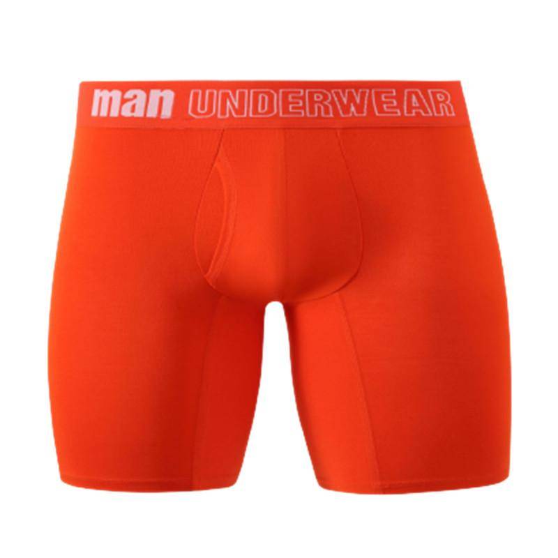 1 Stück Herren-Unterwäsche, Höschen, Unterhose, lange Unterwäsche, Schrittöffnung, Sport-Boxershorts 5XL orange von Joom DACH
