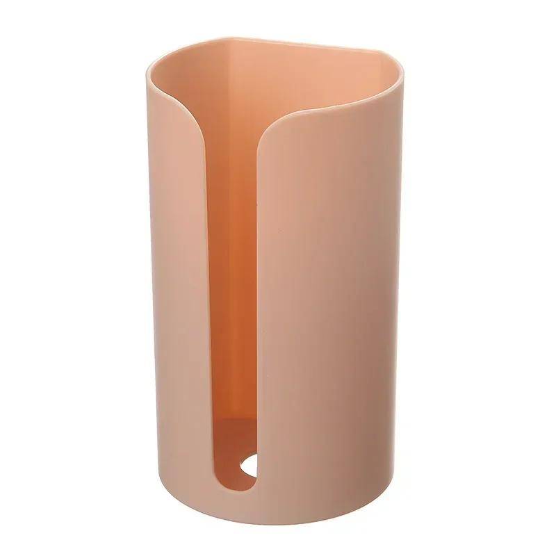 1 Stück Küchenmüllbeutel Aufbewahrung Lochfreier Halter Selbstklebend Wandmontiert Heim Badezimmer Zubehör Plastiktütenhalter Küche rosa von Joom DACH