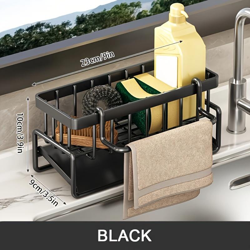 1 Stück Küchenspülen-Aufbewahrungsregal, Küchenspülen-Organizer mit Fensteransicht – Moderne Aufbewahrungslösung für Badezimmer- und Küchenutensilien schwarz von Joom DACH