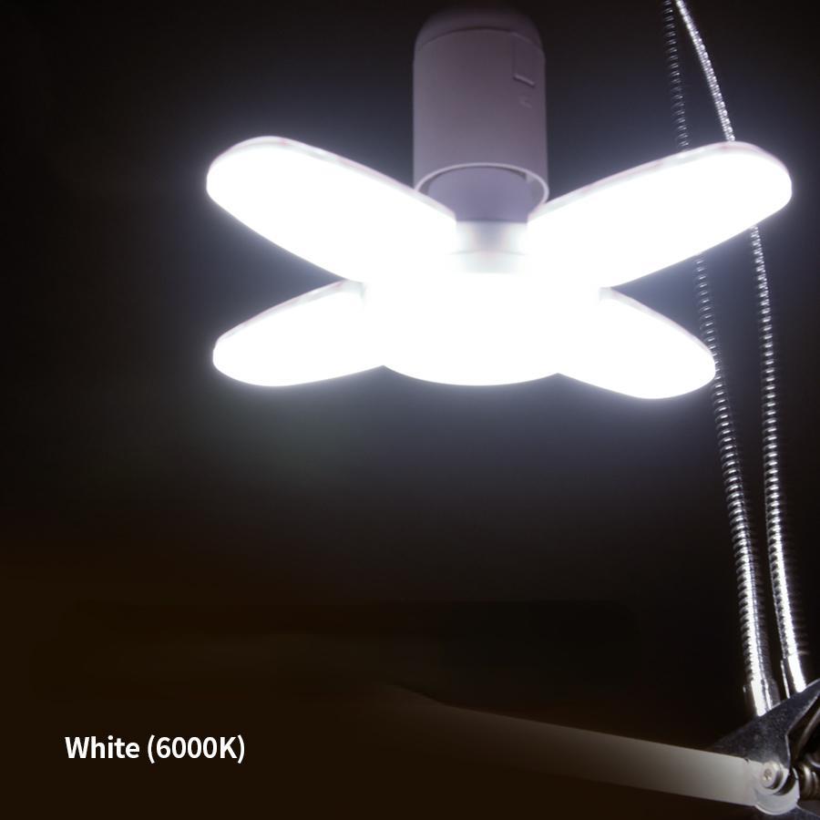 1 Stück LED-Birne E27 LED-Lampe faltbar 28 W Glühbirnen für Zuhause Deckenleuchte Lager Garage Licht weiß von Joom DACH