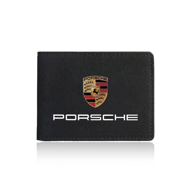 1 Stück Leder Kreditkartenetui Auto Fahrdokumente Schutzhülle Für Porsche Boxster Cayenne Panamera Macan Cayman 911 918 996 917 991 von Joom DACH