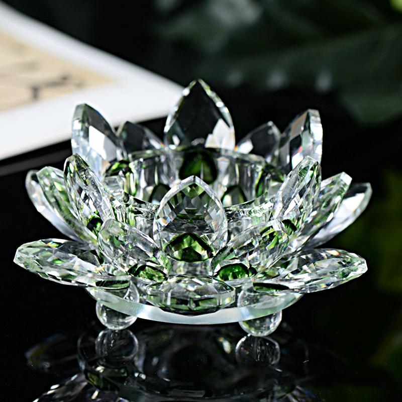 1 Stück Lotus Kerzenhalter Tischdeko Kristall Elegant Handgefertigtes Glas Heimdeko Mehrere Optionen Verfügbar von Joom DACH