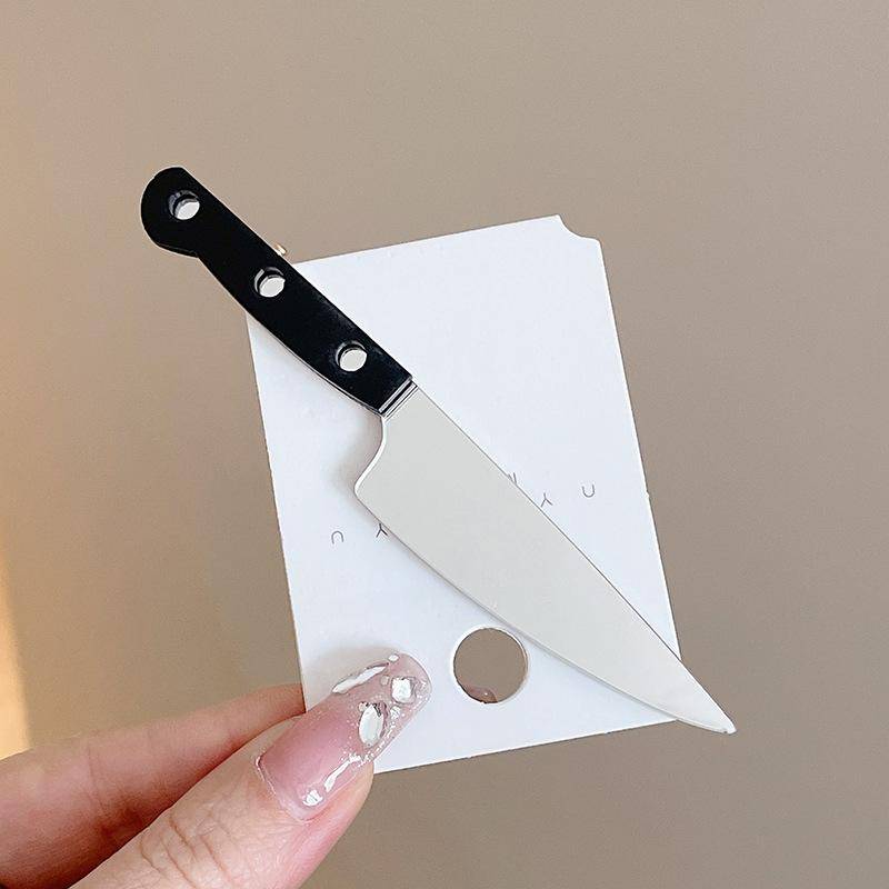 1 Stück Lustige Neuheit Haarspangen für Frauen Kreative Seitenpony Haarspangen mit Einzigartigen Designs Fruit knife von Joom DACH